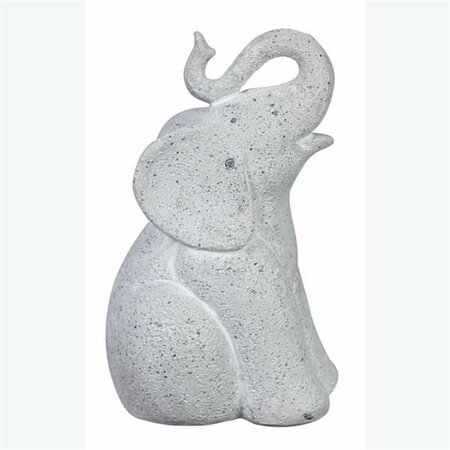 YOUNGS 5 in. Resin Zen Elephant Garden Stake 73786